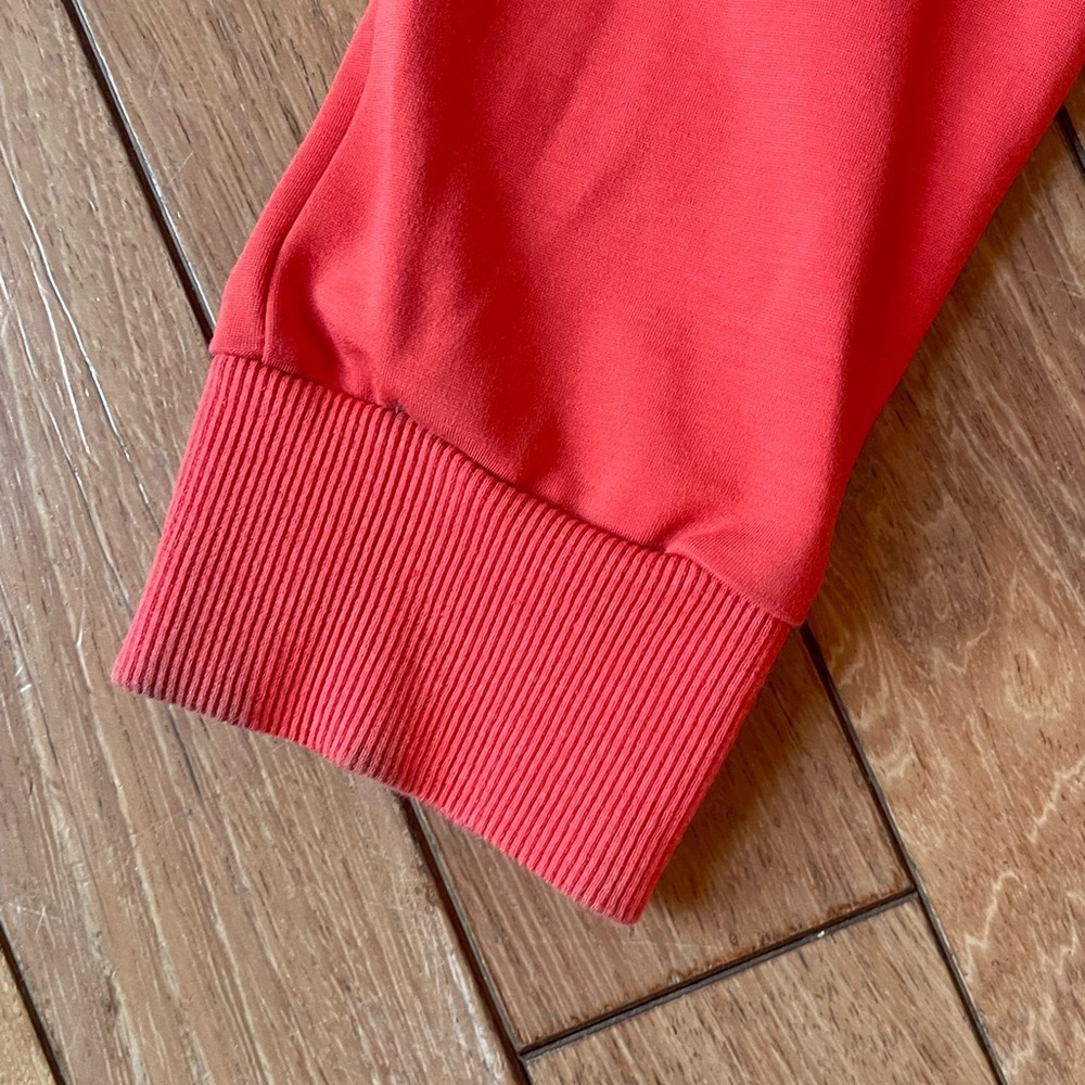 Lovello Elizabeth Coral Zip Front Jumpsuit Jogger Stretch One Piece Small - Picture 13 of 15